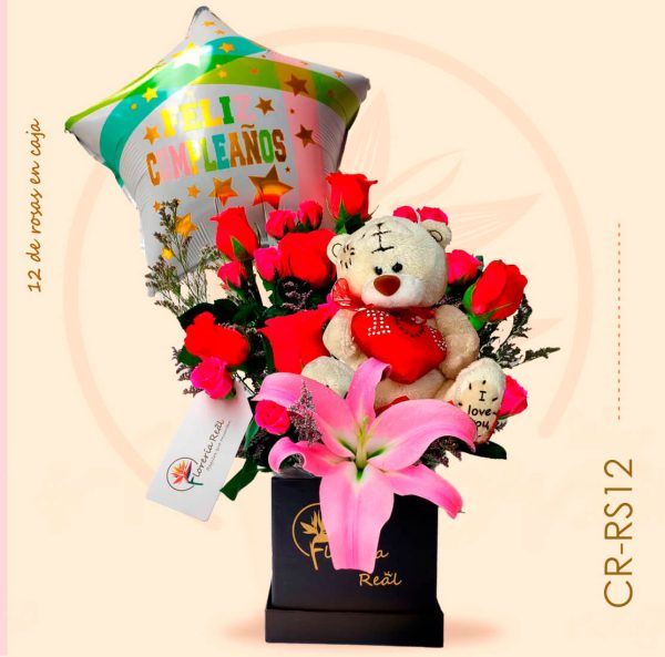 Calido Amor - Peluche + Flores