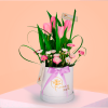 BOX DE TULIPANES MORADAS