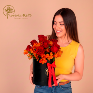 BOX DE ROSAS Y ASTROMELIAS