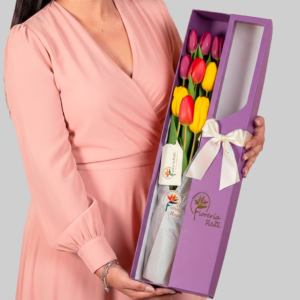 CAJA DE 9 TULIPANES